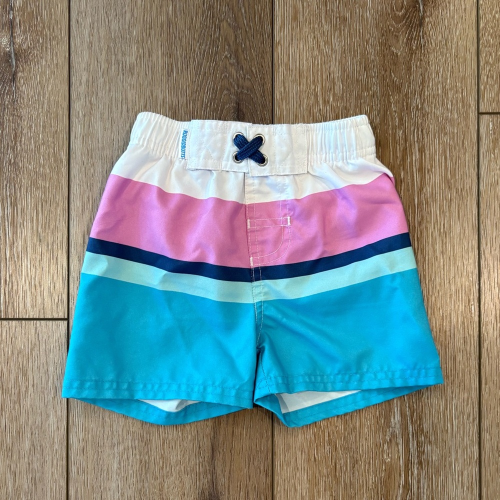 Rugged Butts swim trunks size 18-24 months. Worn twice.